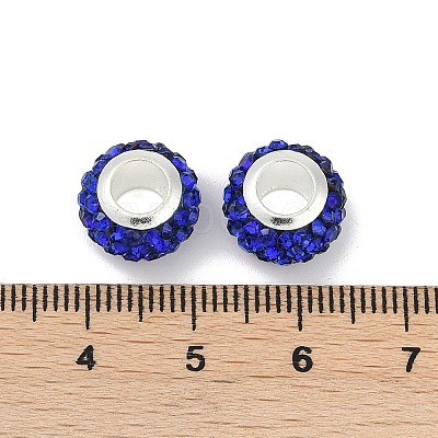 Alloy Rhinestone Clay Pave Beads ALRI-D300-03-1