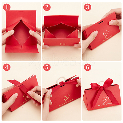 Handbag Shape Candy Packaging Box CON-WH0086-039B-1