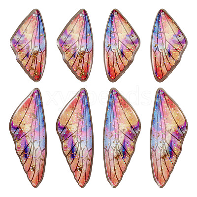 Transparent Resin Wing Pendants Set RESI-TAC0021-01D-1