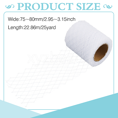 25 Yards Polyester Mesh Ribbons DIY-WH0002-90A-1