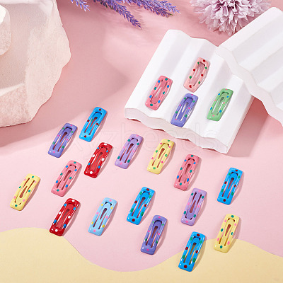 Iron Enamel Snap Hair Clips PHAR-TADJ0001-06B-1