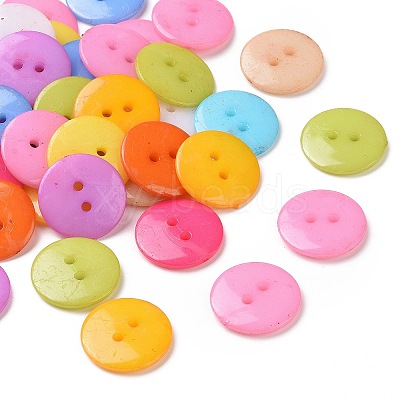 Acrylic Sewing Buttons BUTT-E084-B-M-1