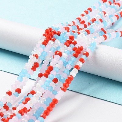 Glass Beads Strands EGLA-A034-M4mm-41-1