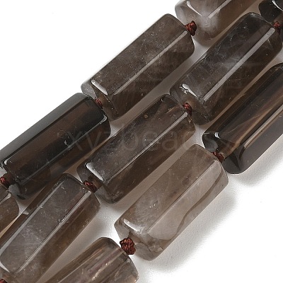 Natural Smoky Quartz Beads Strands GG-CBA086A-03A-01-1