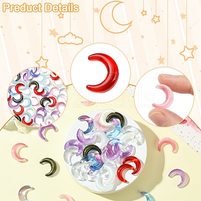 20Pcs Gradient Color Handmade Lampwork Beads LAMP-FS0001-18H-1