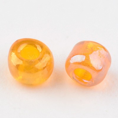 Round Transparent Colors Rainbow Glass Seed Beads X-SEED-A007-2mm-169-1