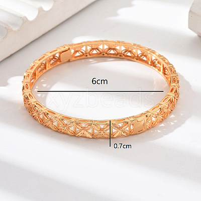 Real 18K Gold Plated Brass Bangles AJ8200-3-1