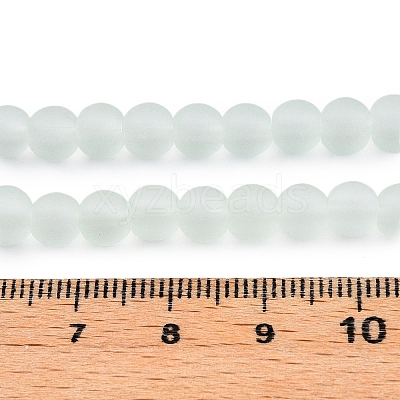 Baking Paint Transparent Glass Bead Strands GLAA-S031-8mm-29-1