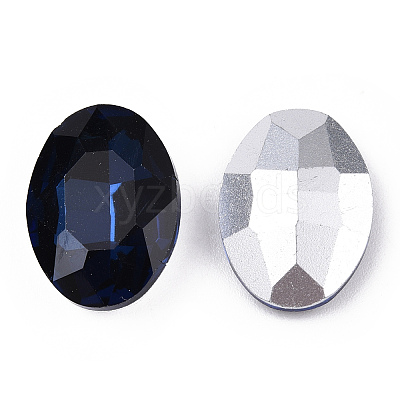Pointed Back Glass Rhinestone Cabochons RGLA-T080-18x25mm-13-1