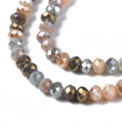 Electroplate Glass Beads Strands EGLA-T020-13B-01-1