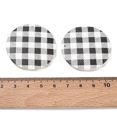 Schima Wood Double-faced Printed Pendants WD-CBAAE3D-01F-1