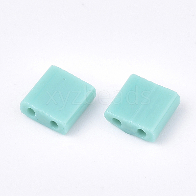 2-Hole Opaque Glass Seed Beads SEED-S023-08F-1