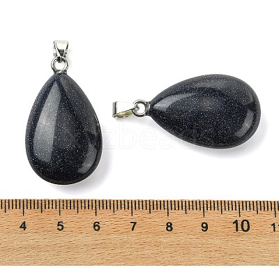 Synthetic Blue Goldstone Pendants GG-K002-09R-1