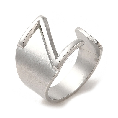 Non-Tarnish 201 Stainless Steel Finger Rings RJEW-H223-04P-Z-1