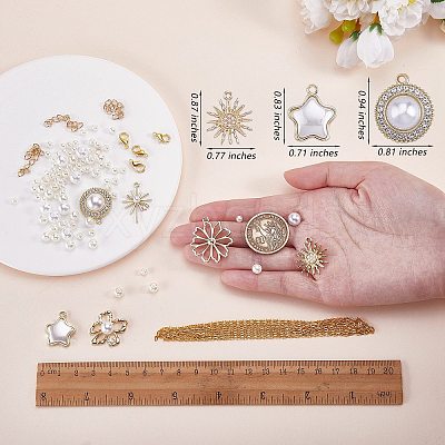 DIY Imitation Pendant Necklace Making Kit DIY-SZ0009-24-1