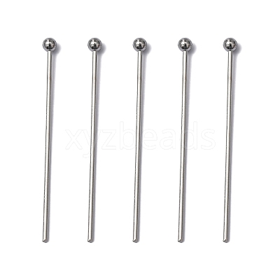 Tarnish Resistant 304 Stainless Steel Ball Head Pins X-STAS-M010-30mm-01-1