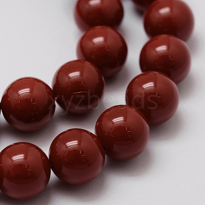 Shell Pearl Beads Strands BSHE-L026-01-14mm-1