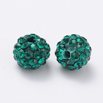 Pave Disco Ball Beads RB-Q195-8mm-205-1