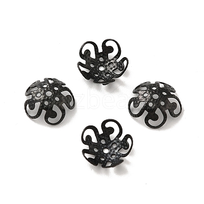 Ion Plating(IP) 304 Stainless Steel Bead Caps X-STAS-F094-11EB-1