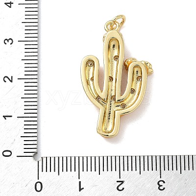 Brass Enamel Pendants KK-B155-21G-03-1