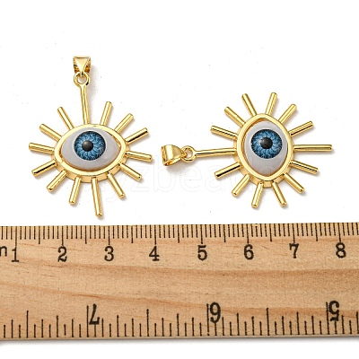 Real 18K Gold Plated Brass Pendants KK-L209-001G-08-1