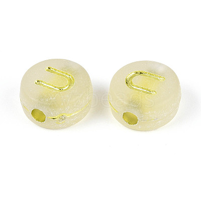 Luminous Frosted Acrylic Beads FACR-T008-02U-1