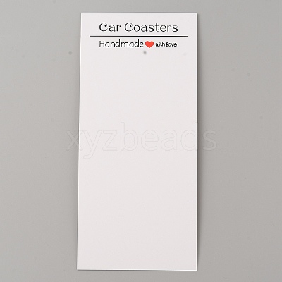 Rectangle Paper Sublimation Car Coaster Display Cards CDIS-WH0024-18B-01-1