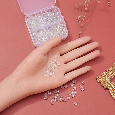 4 Style Electroplate Glass Beads EGLA-YW0001-35-1