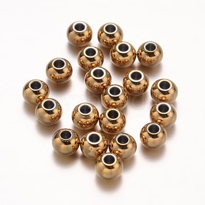 Ion Plating(IP) 304 Stainless Steel Beads STAS-G130-01G-8mm-1