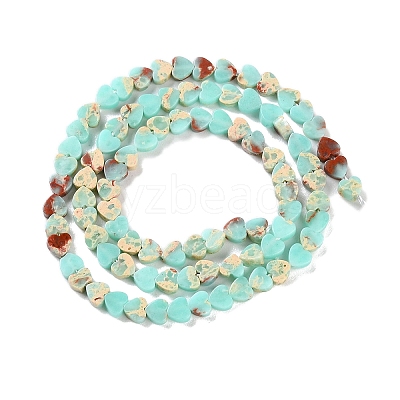 Dyed Synthetic Imperial Jasper Beads Strands G-M403-A38-01-1