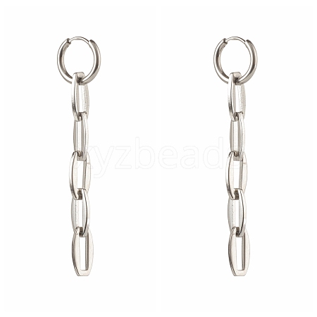 304 Stainless Steel Huggie Hoop Earrings EJEW-JE04548-02-1