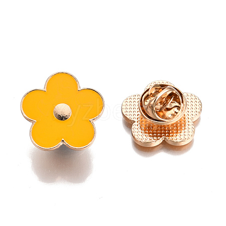 Flower Shape Enamel Pin JEWB-N007-231-1