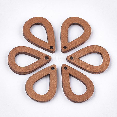 Painted Poplar Wood Pendants LS-X-WOOD-T021-08I-1