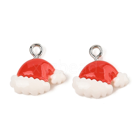 Christmas Theme Opaque Resin Pendants RESI-S08-02D-1