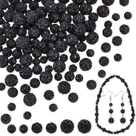 120Pcs 3 Styles Handmade Polymer Clay Disco Ball Beads FIND-PH0022-09A-1