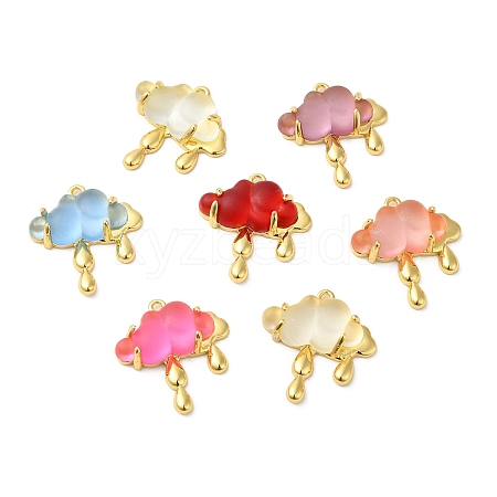 Translucent Resin Pendants KK-C023-04-1