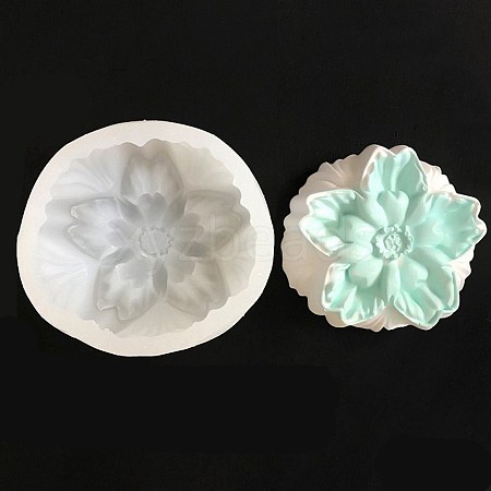 Cherry Blossom Flower Shaped DIY Candle Silicone Molds PW-WG4E862-05-1