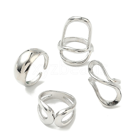 10Pcs Alloy Finger Rings Sets WG7802C-10-1