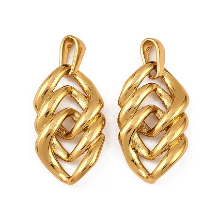304 Stainless Steel Pendants STAS-P438-23G-1