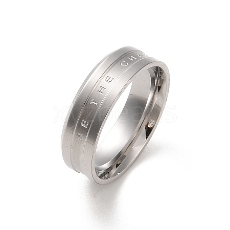 Non-Tarnish Ion Plating(IP) 304 Stainless Steel Finger Ring RJEW-C071-05P-1