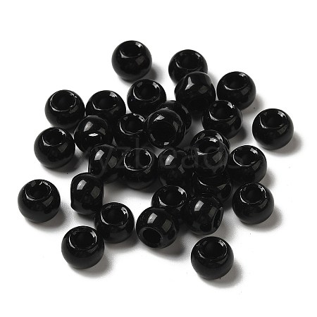 Glass Imitation Black Agate Beads JX491A-1