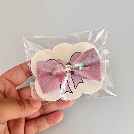 100Pcs Paper Hair Clip Display Cards PW-WG87098-03-1