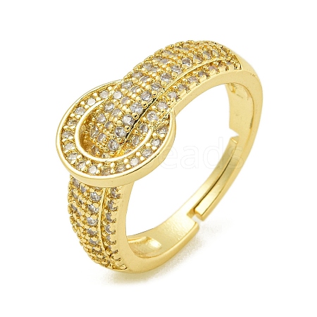 Brass Pave Cubic Zirconia Rings RJEW-U011-02G-1