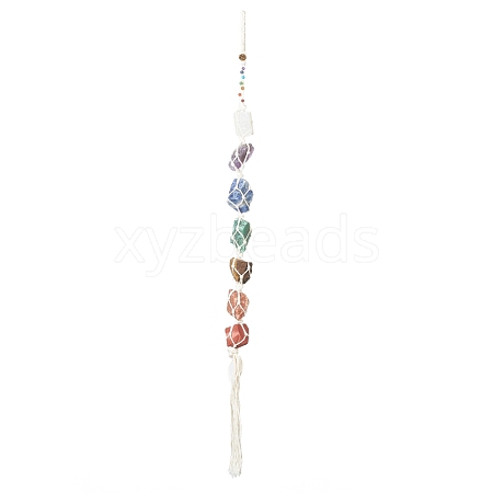 Gemstone Pendant Decorations AJEW-I059-10-1