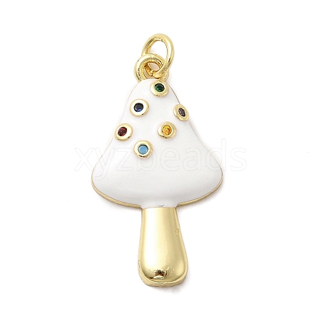 Brass Micro Pave Cubic Zirconia Pendants KK-A278-03G-03-1
