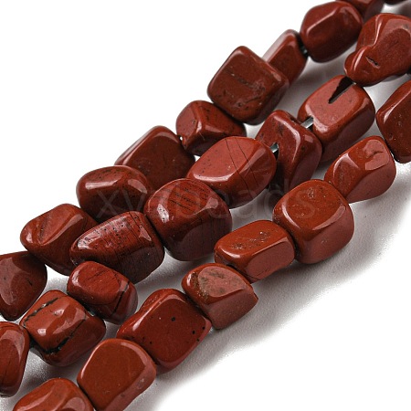 Natural Red Jasper Bead Strands G-F465-36A-1