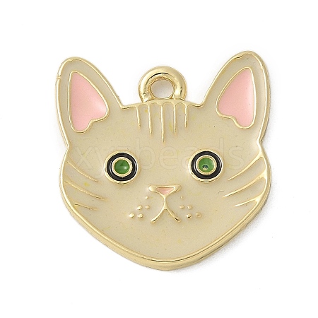 Alloy Enamel Pendants ENAM-A009-05G-G-1