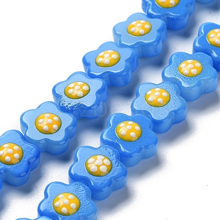 Glass Beads Strands LAMP-R145-07F-1