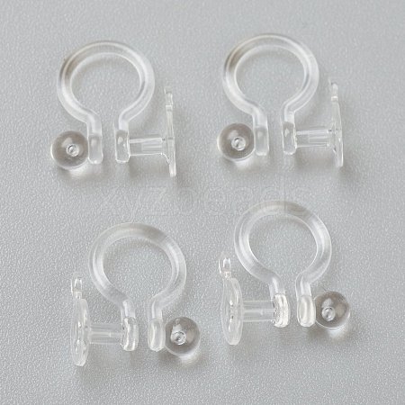 Plastic Clip-on Earring Findings X-KY-P001-08-1