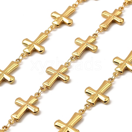 304 Stainless Steel Cross Link Chains CHS-G042-01G-01-1